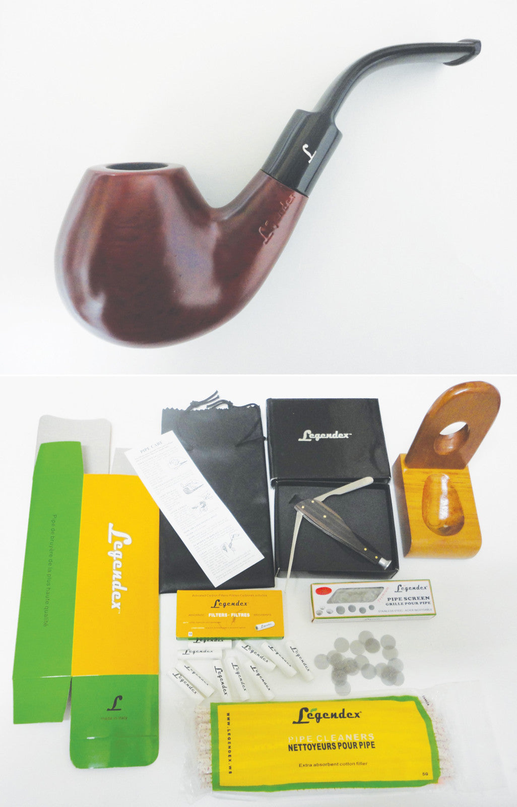 Legendex Bruyere 9 MM Filtered Pipe - Starter kit Bundle 01-08-611b