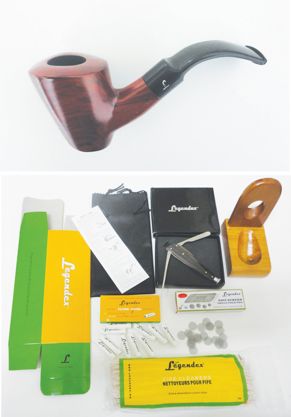 Legendex Bruyere 9 MM Filtered Pipe - Starter kit Bundle 01-08-616b