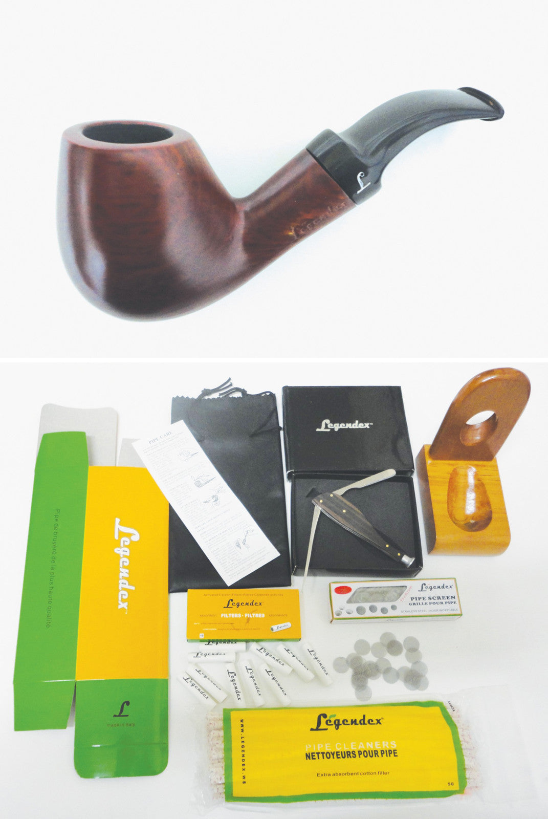 Legendex Populaire 9 MM Filtered Pipe - Starter kit Bundle 01-08-621b