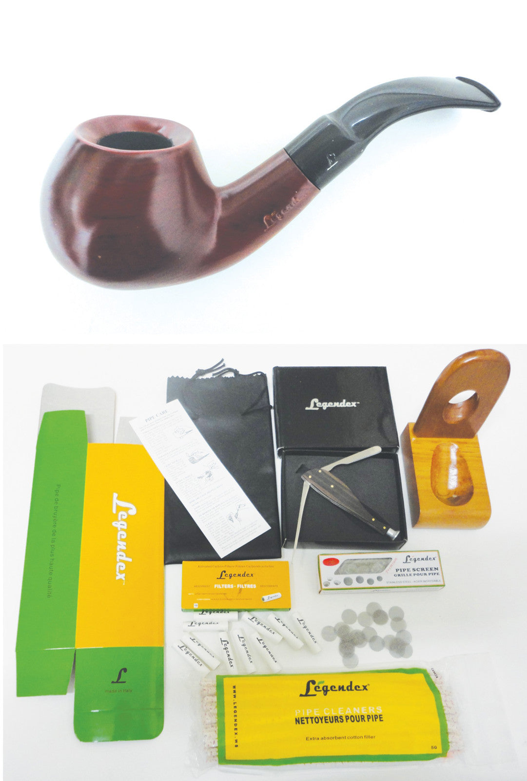 Legendex Populaire 9 MM Filtered Pipe - Starter kit Bundle 01-08-622b