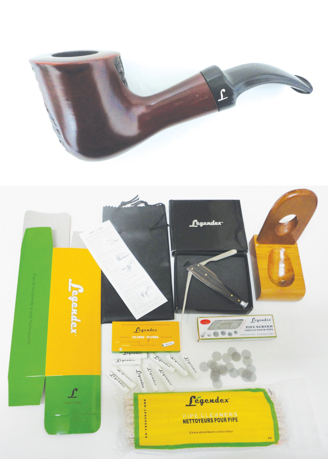 Legendex Populaire 9 MM Filtered Pipe - Starterkit Bundle 01-08-623b