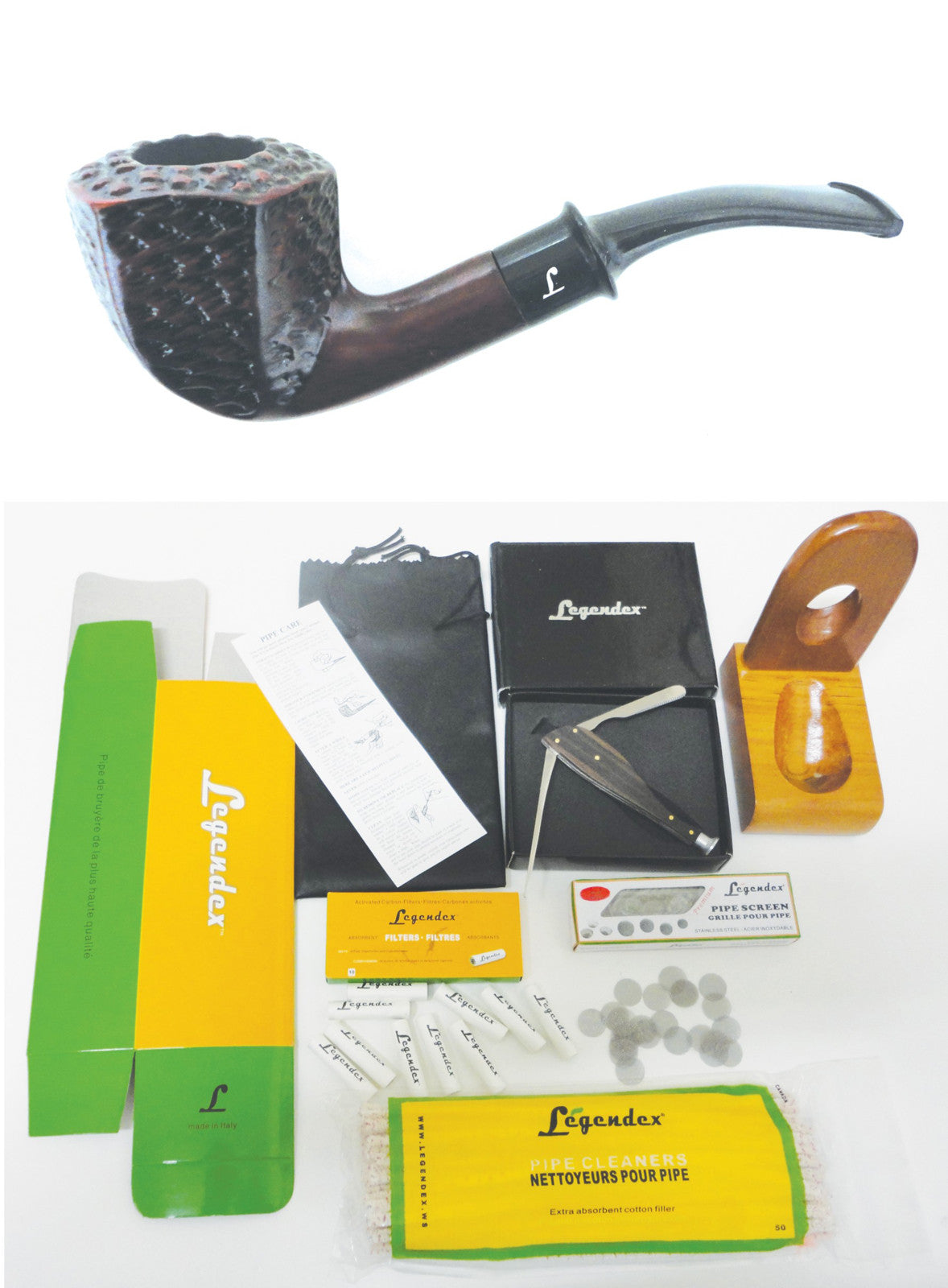 Legendex Populaire 9 MM Filtered Pipe - Starterkit Bundle 01-08-624b