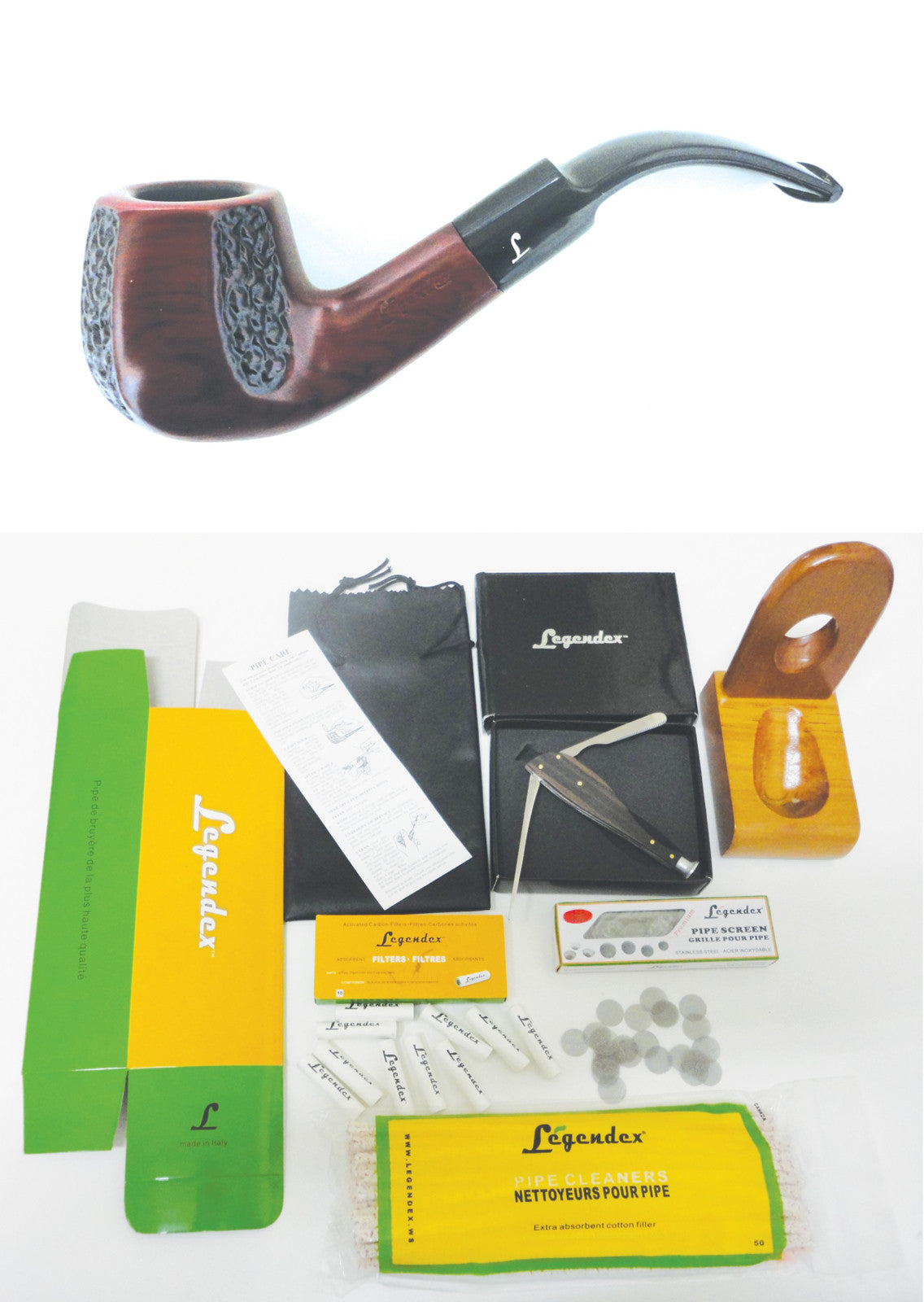 Legendex Populaire 9 MM Filtered Pipe - Starterkit Bundle 01-08-626b