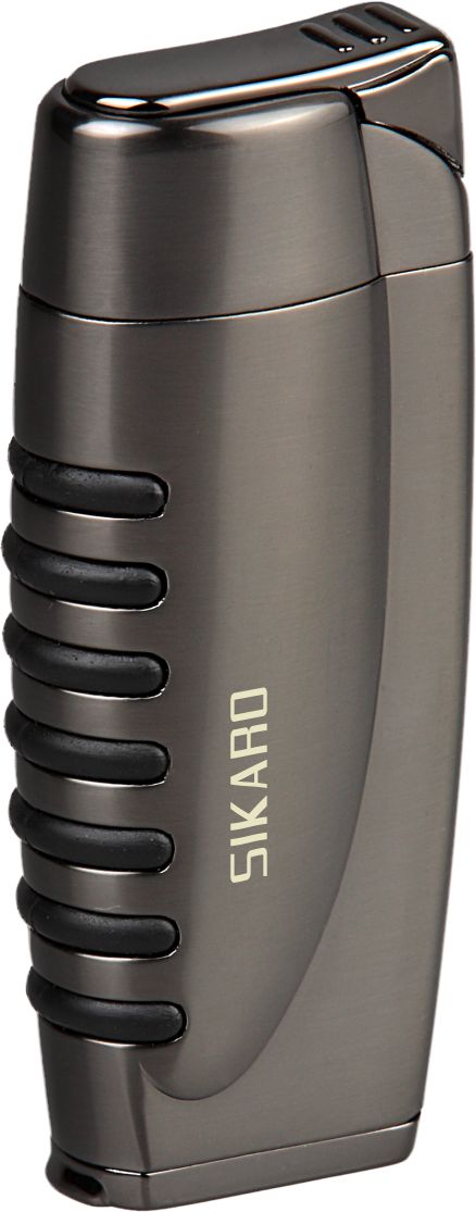 Sikaro Tempest Torch Cigar Lighter w/ Cigar Punch 06-01-502 Gunmetal