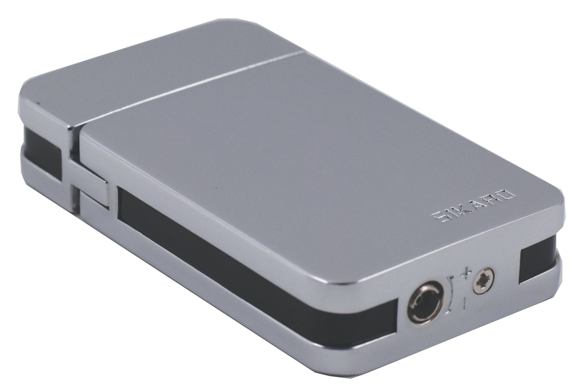 Sikaro Star Sky Turbo Torch Cigar/Cigarette Lighter 06-02-206 Chrome / Gold Stripe