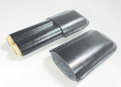 Legendex leather cigar case 2 churchill black 05-04-100