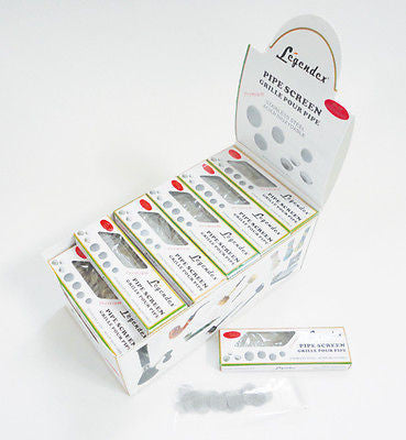 Legendex Pipe screen Ø0.5", 12 packs of x 24 screens 03-04-010-12