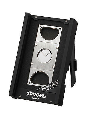 Sarome Metal Cigar Cutter EXCT1-02 Black nickel hairline