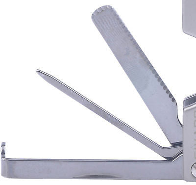 Sikaro Tycoon Piezo Pipe Lighter w/3-in-1 tools 06-03-203 White nickel sandblast (Silver)