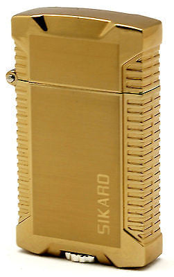 Sikaro Mechformers Twin Torch Lighter 06-05-203 Shiny Titanium