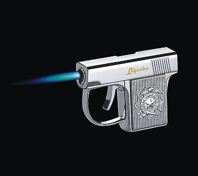 Legendex Gunner Torch Lighter 06-50-101 Silver satin