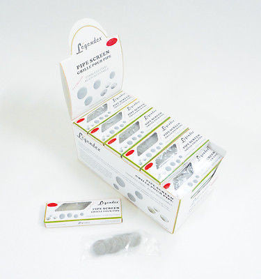 Legendex Pipe screen Ø0.75", 12 packs of 24 screens 03-04-012-12