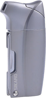 Sikaro Tycoon Piezo Pipe Lighter w/3-in-1 tools 06-03-202 Black nickel sandblast (Gunmetal)