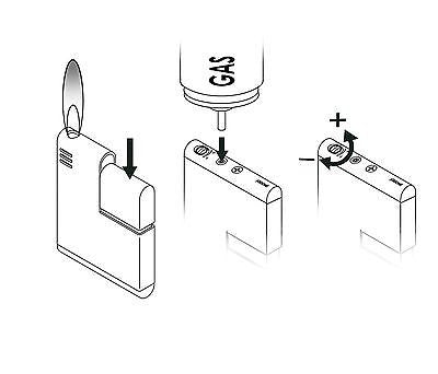 Sarome Piezo Electronic Cigarette Lighter SK59-05 Silver 2-tone lattice diamond cut
