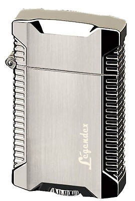 Legendex Picnicker Twin Torch Lighter Silver satin 06-50-601