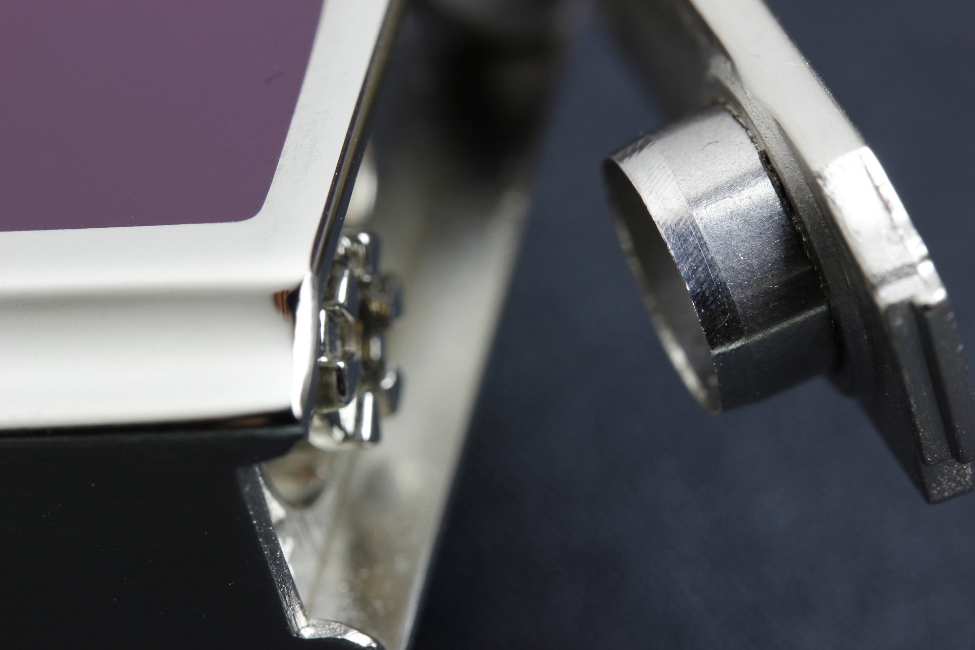 Sarome Flat Triple Torch Cigar Cigarette Lighter w/ Cigar Punch 3BM1-02 Silver/ Red epoxy resi