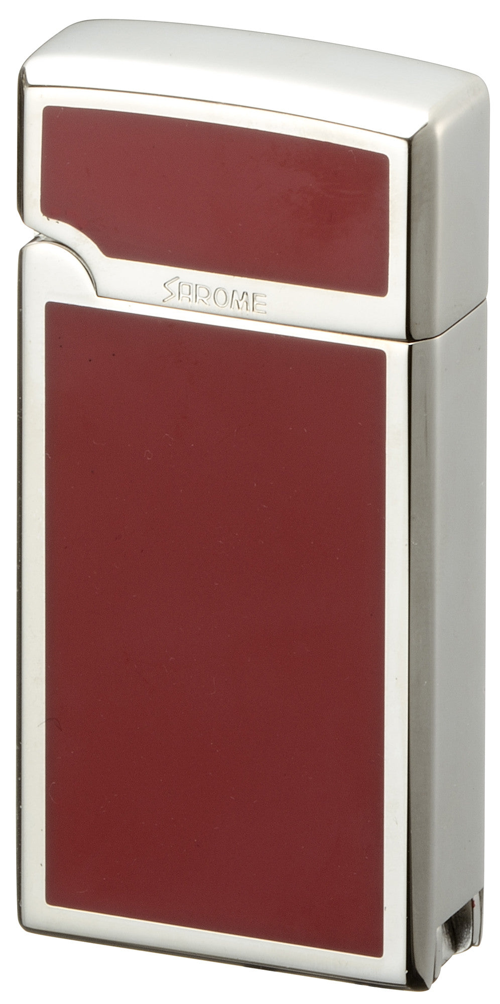 Sarome Torch Cigar Lighter w/ Cigar Punch BM15A-05 Silver/ Red epoxy resin