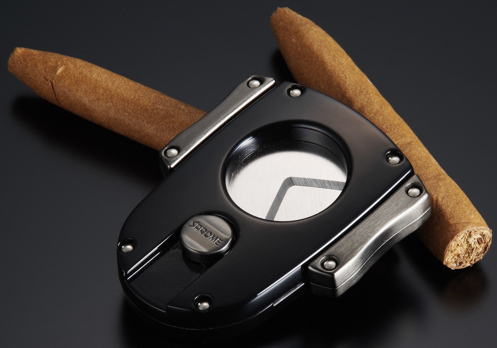 Sarome Metal Cigar Cutter EXCT2-07 Silver satin