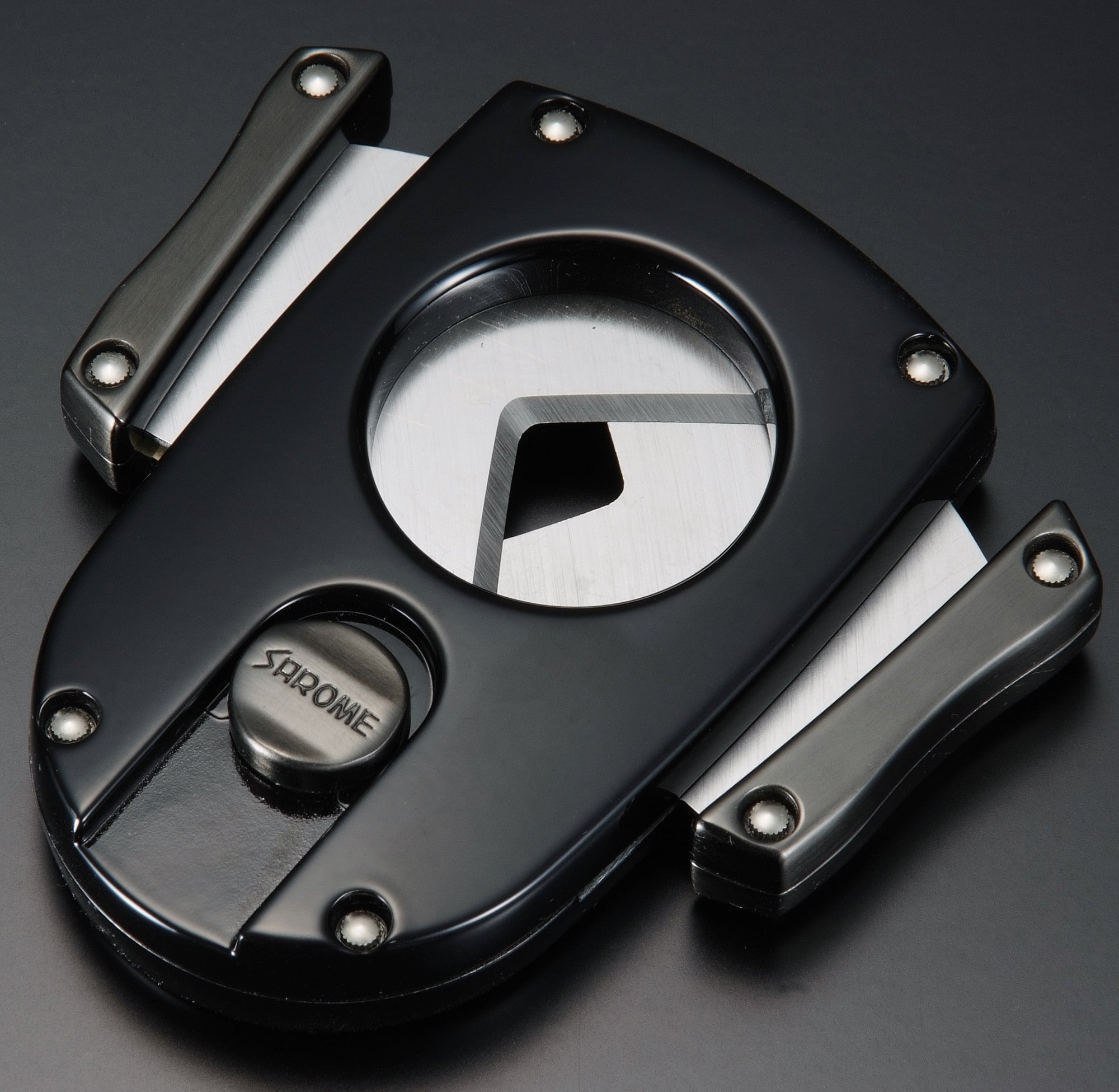 Sarome Metal Cigar Cutter EXCT2-07 Silver satin