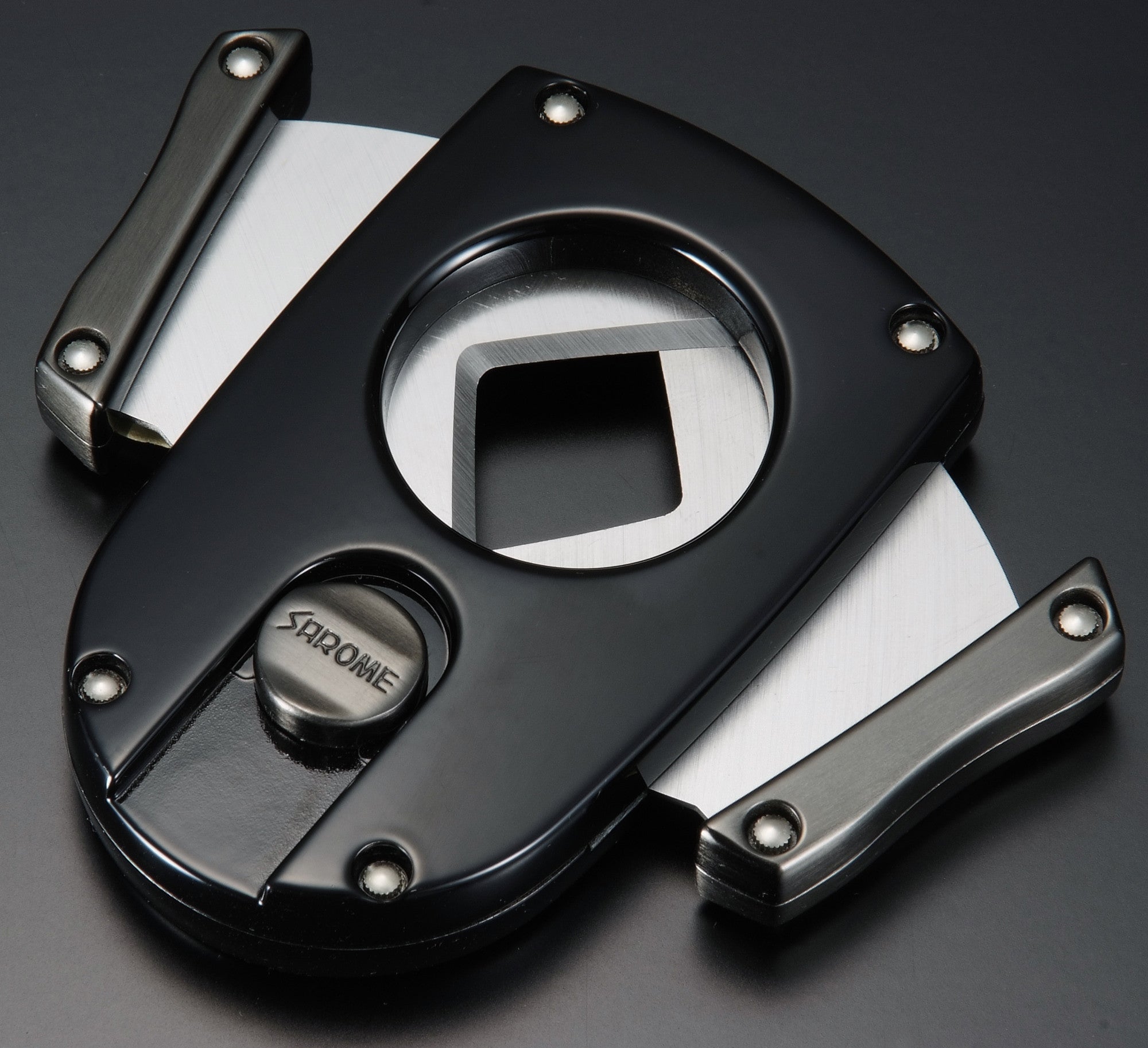 Sarome Metal Cigar Cutter EXCT2-07 Silver satin