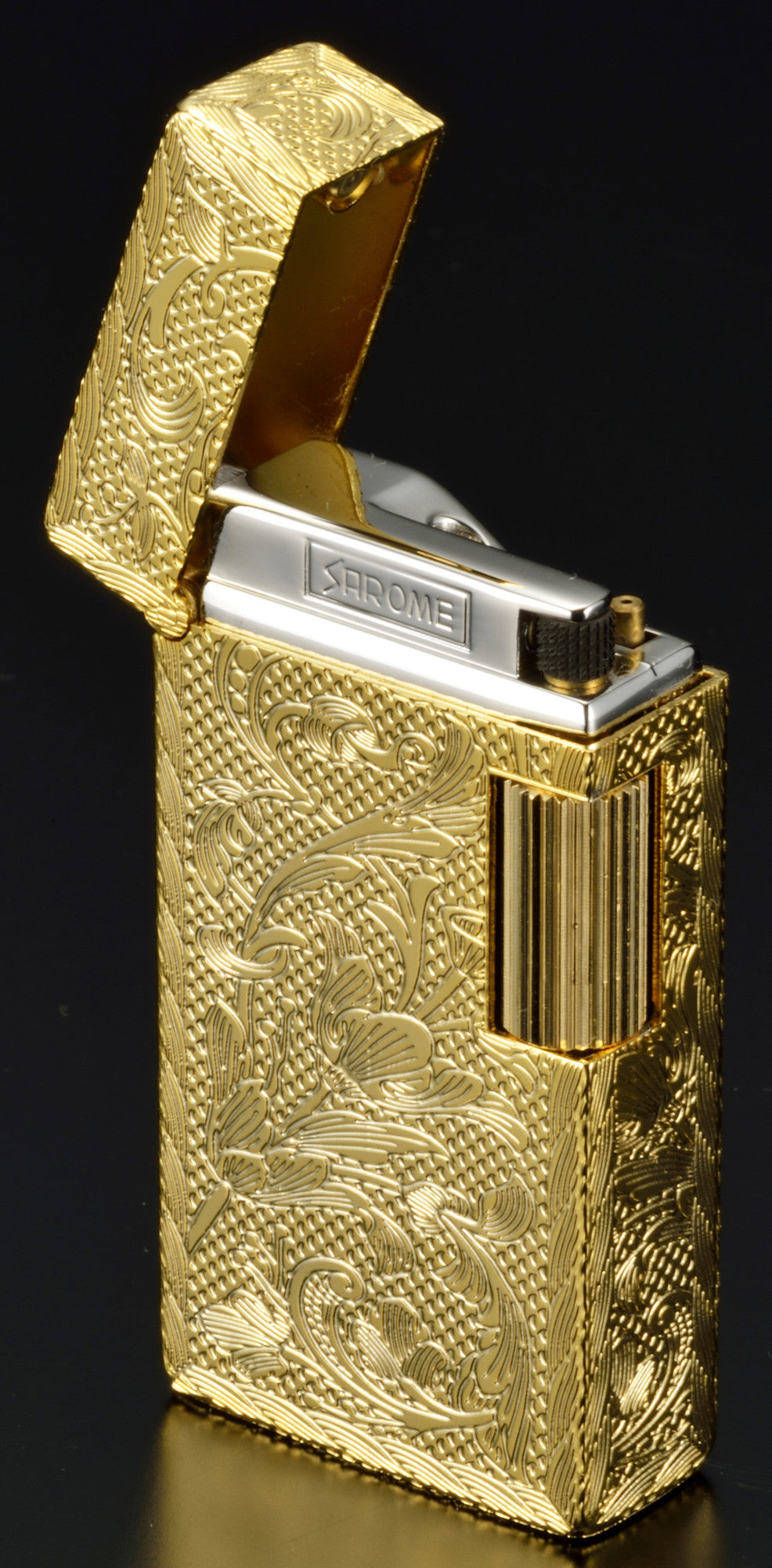 Sarome Flint Cigarette Lighter SD1-58 Black zebra pattern