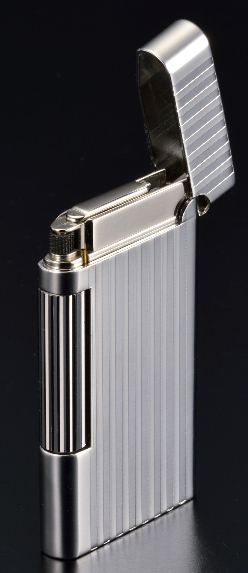 Sarome Flint Lighter SD7-18 Gun metal half matt/ Stripe