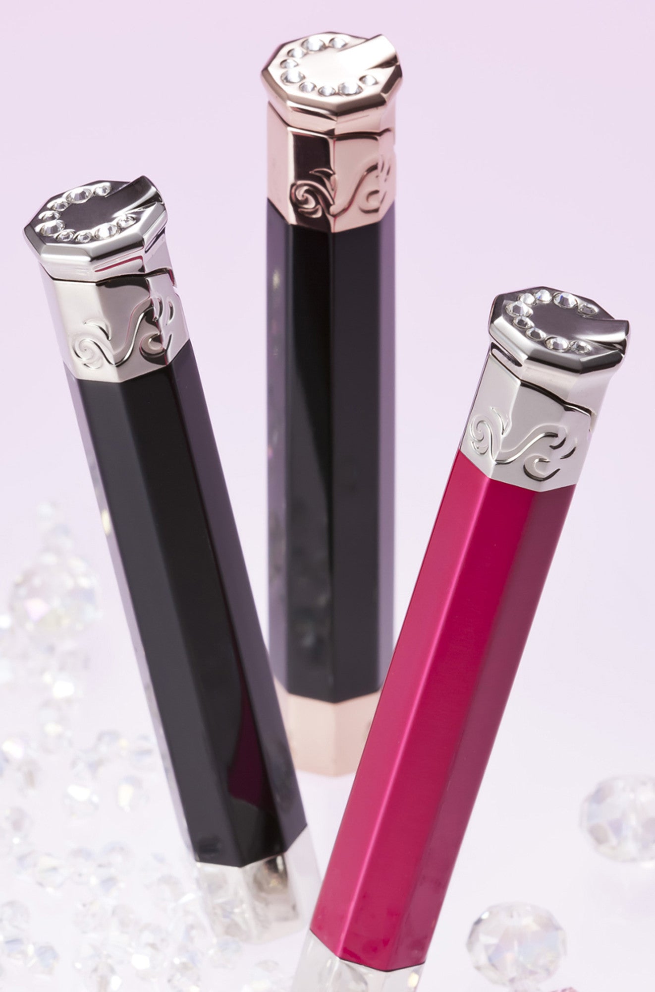 Sarome Piezo Electronic Lighter SK150-03 Silver / Pink