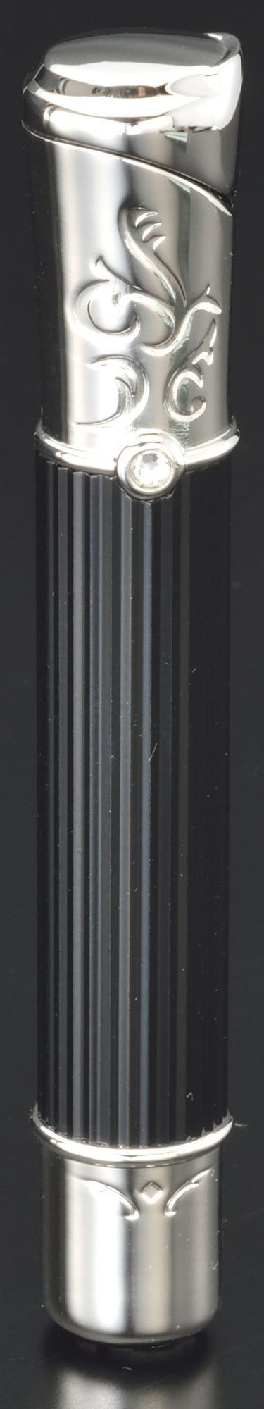 Sarome Piezo Electronic Lighter SK151-06 Black/Champagne gold 0.2μ