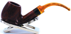 LEGENDEX® LASCALA* Plexiglass Mouthpiece 9 MM Filtered Briar Smoking Pipe Made In Italy 01-08-701