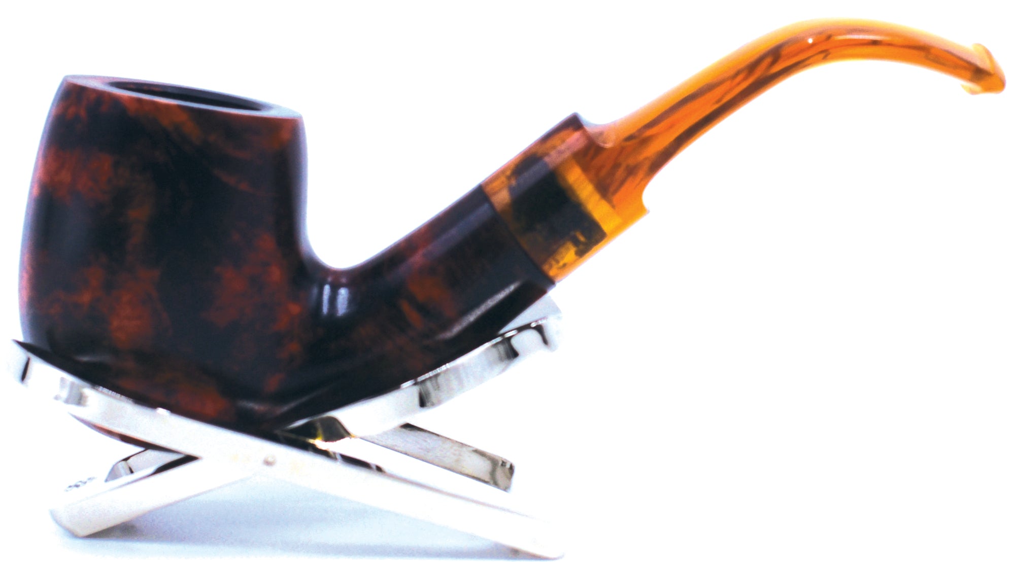 LEGENDEX® LASCALA* Plexiglass Mouthpiece 9 MM Filtered Briar Smoking Pipe Made In Italy 01-08-704