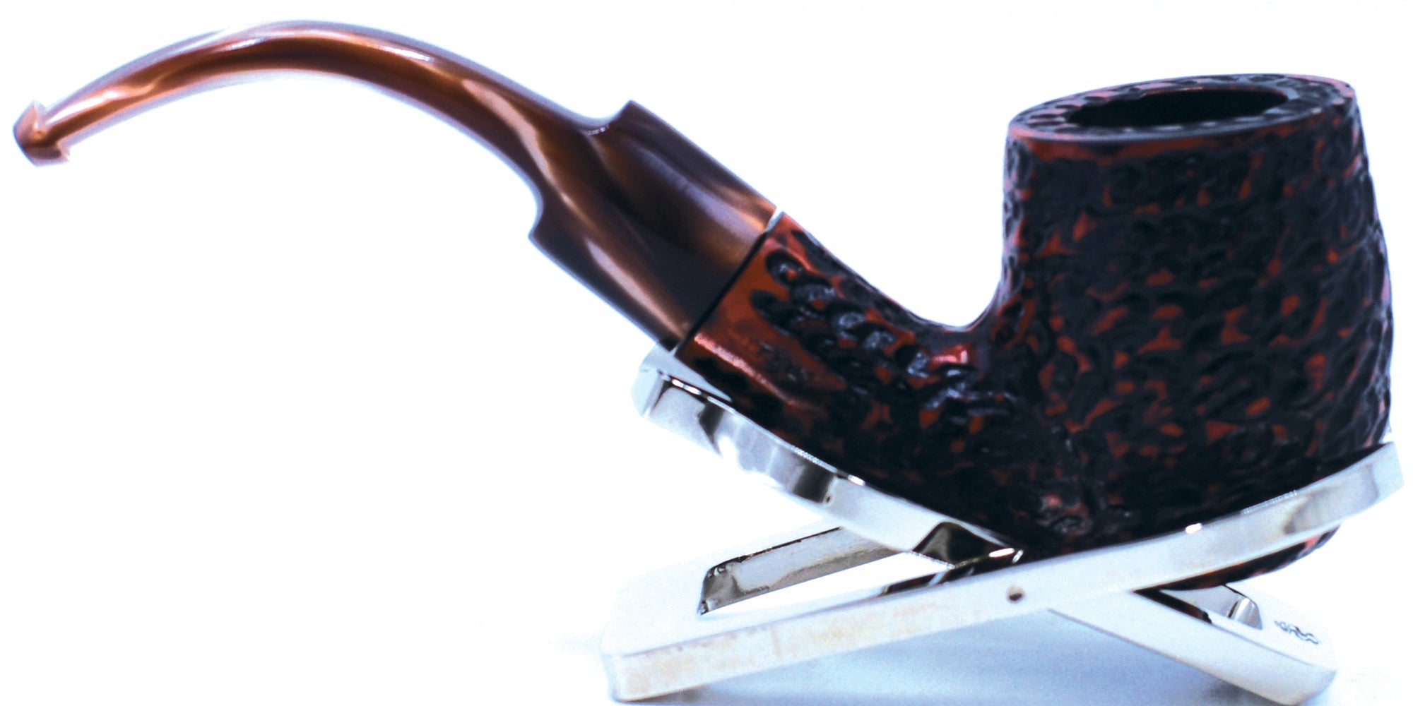 LEGENDEX® LASCALA* Plexiglass Mouthpiece 9 MM Filtered Briar Smoking Pipe Made In Italy 01-08-705