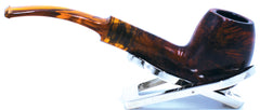 LEGENDEX® LASCALA* Plexiglass Mouthpiece 9 MM Filtered Briar Smoking Pipe Made In Italy 01-08-707