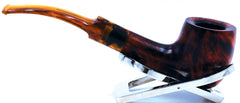 LEGENDEX® LASCALA* Plexiglass Mouthpiece 9 MM Filtered Briar Smoking Pipe Made In Italy 01-08-708