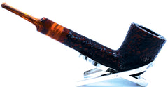 LEGENDEX® LASCALA* Plexiglass Mouthpiece Non-Filtered Briar Smoking Pipe Made In Italy 01-08-709