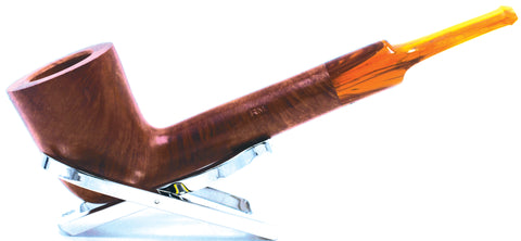 LEGENDEX® LASCALA* Plexiglass Mouthpiece Non-Filtered Briar Smoking Pipe Made In Italy 01-08-712