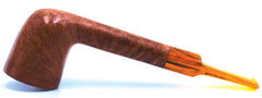 LEGENDEX® LASCALA* Plexiglass Mouthpiece Non-Filtered Briar Smoking Pipe Made In Italy 01-08-712