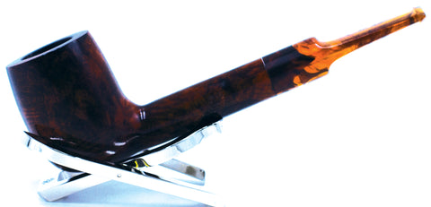 LEGENDEX® LASCALA* Plexiglass Mouthpiece Non-Filtered Briar Smoking Pipe Made In Italy 01-08-713