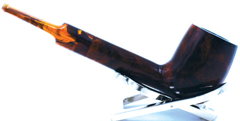 LEGENDEX® LASCALA* Plexiglass Mouthpiece Non-Filtered Briar Smoking Pipe Made In Italy 01-08-713
