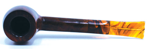 LEGENDEX® LASCALA* Plexiglass Mouthpiece Non-Filtered Briar Smoking Pipe Made In Italy 01-08-713
