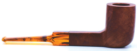 LEGENDEX® LASCALA* Plexiglass Mouthpiece Non-Filtered Briar Smoking Pipe Made In Italy 01-08-718