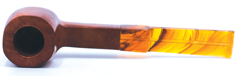 LEGENDEX® LASCALA* Plexiglass Mouthpiece Non-Filtered Briar Smoking Pipe Made In Italy 01-08-718