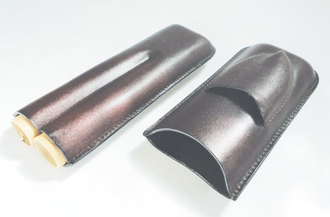 Legendex leather cigar case 2 corona brown 05-04-300