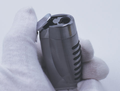 Sikaro Tempest Torch Cigar Lighter w/ Cigar Punch 06-01-502 Gunmetal