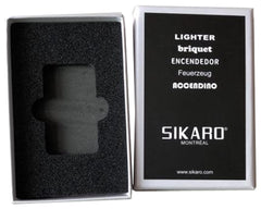 Sikaro Star Sky Turbo Torch Cigar/Cigarette Lighter 06-02-206 Chrome / Gold Stripe