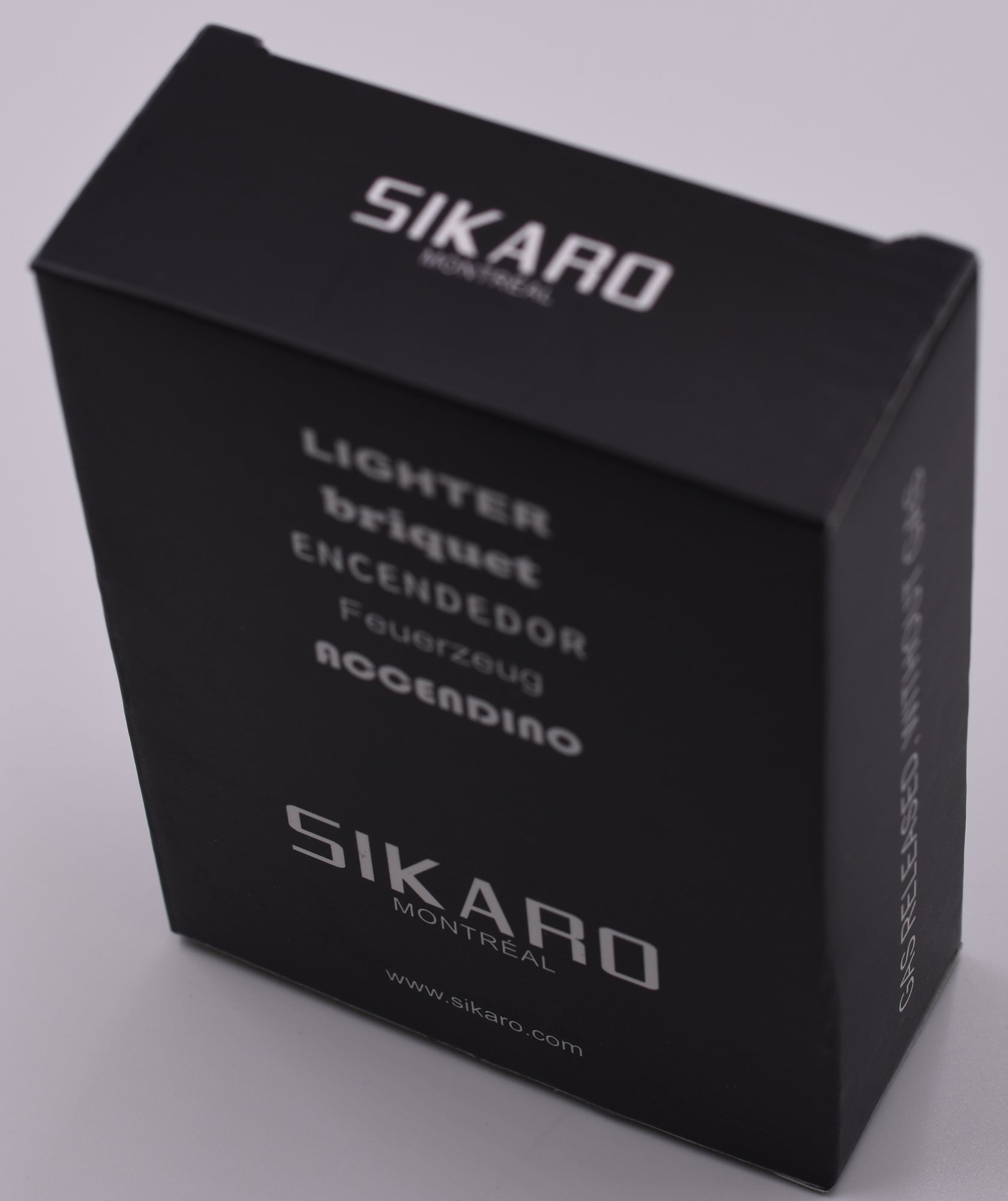 Sikaro Hurricane Triple Torch Lighter w/cigar punch 06-06-202 Shiny gunmetal / chrome