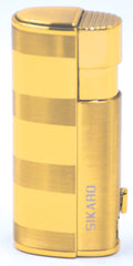 Sikaro Hurricane Triple Torch Lighter w/cigar punch 06-06-203 Shiny gold / chrome