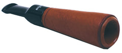 Bigben Briar Cigar Holder Non Filter 079.700.140 Light Brown Genuine Leather Finish