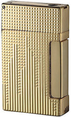 Sikaro Triumphal Arch Twin Torch Cigar Lighter 24K Gold Engraving w/cigar punch 06-05-105