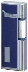 Sarome SD9W-04 Flint Lighter Chrome Satin/Blue