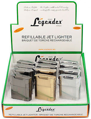 Legendex Picnicker Twin Torch Lighter Silver satin 06-50-601